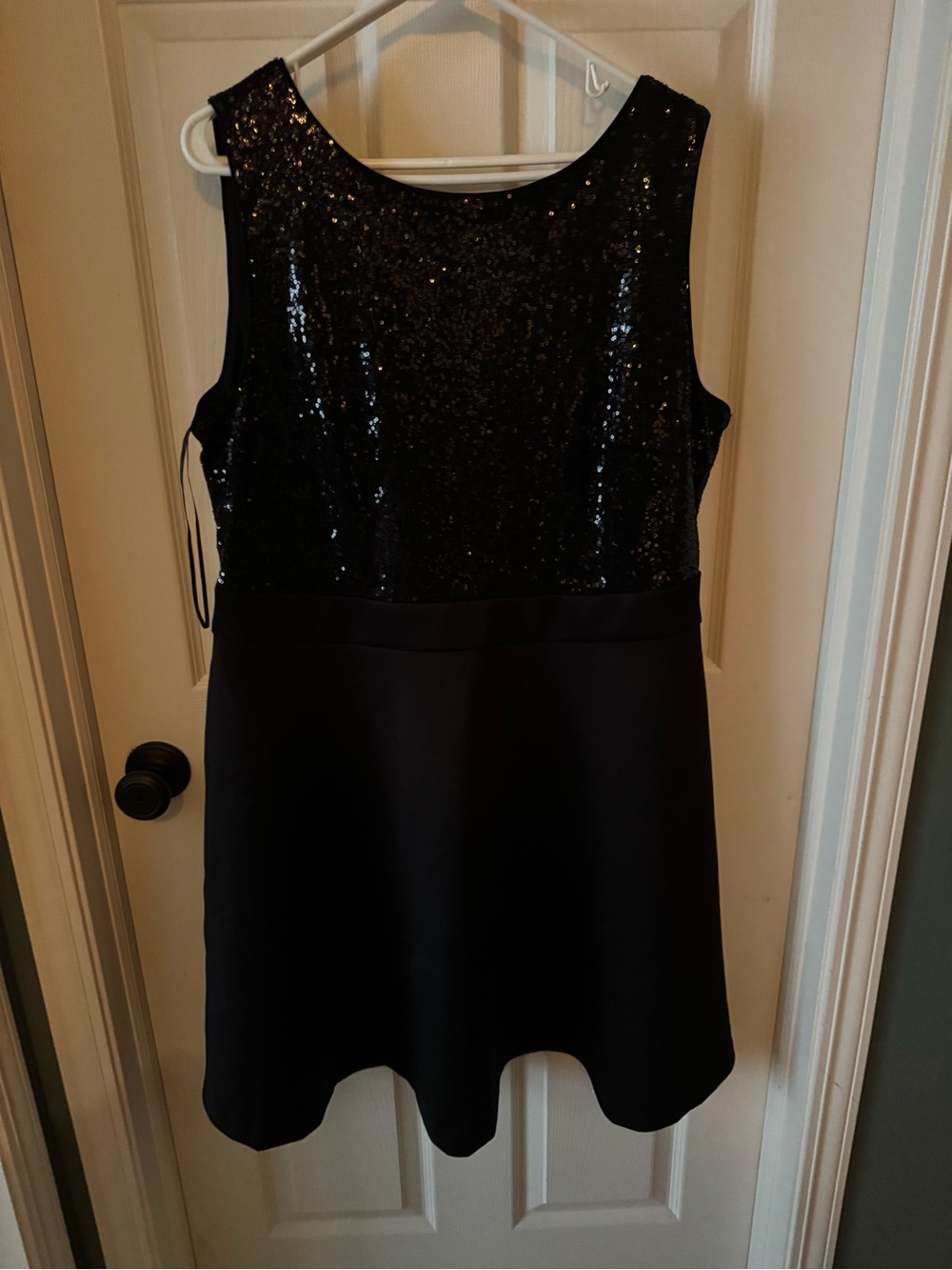 Lane Bryant Black Dress with Sequin Bodice
